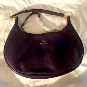 Brand new Dark Brown leather Coach shoulder bag